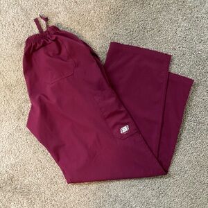Sketchers Barco maroon scrub pants L